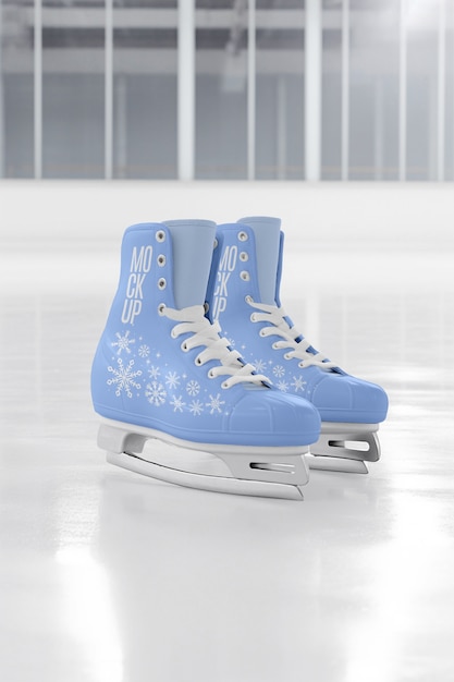 PSD modèle de patinage sur glace