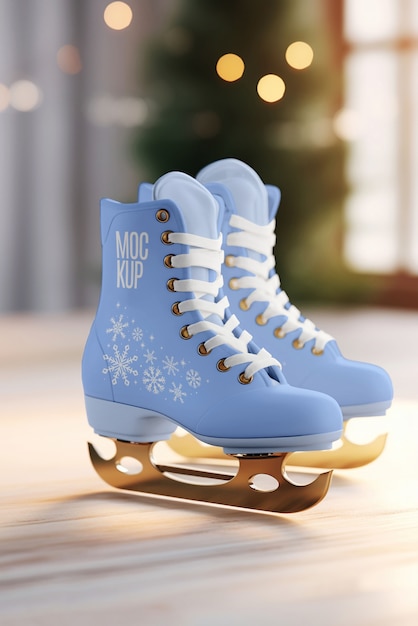 PSD modèle de patinage sur glace