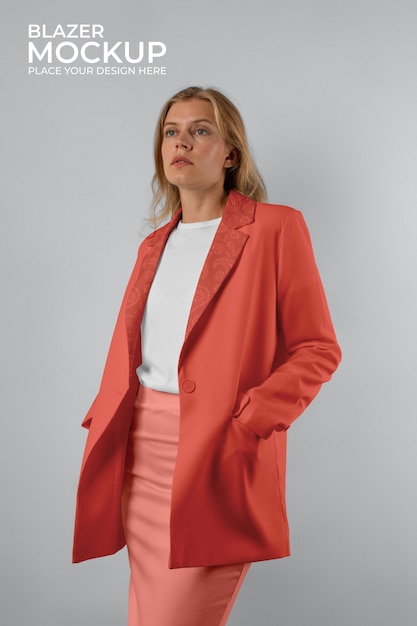 Le Modèle De La Personne Qui Porte Le Blazer