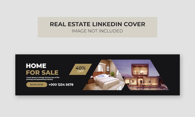 Modèle De Photo De Couverture Linkedin Pour L'immobilier