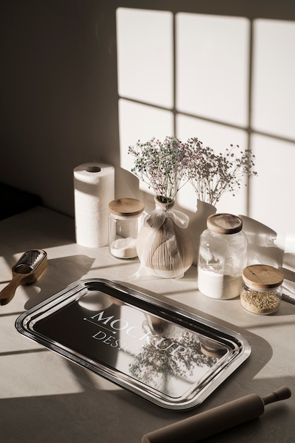 Modèle de plateau de style de vie