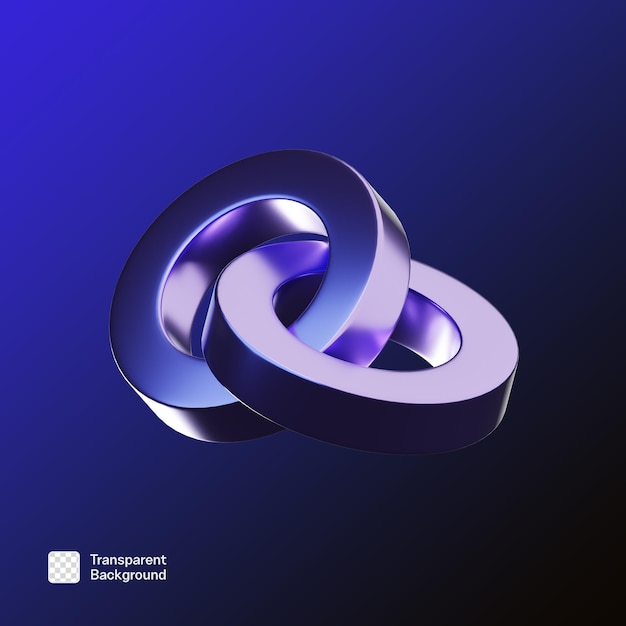 Modèle PNG de forme géométrique abstraite 3D futuriste