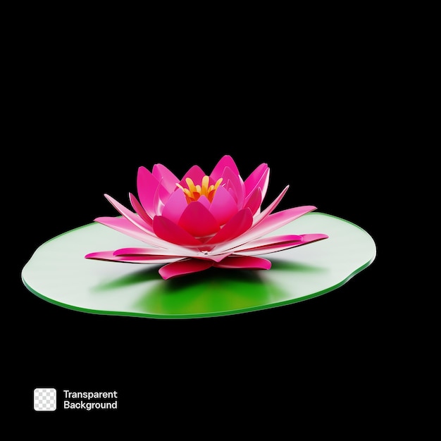 Modèle PNG d'icône de fleur 3D réaliste