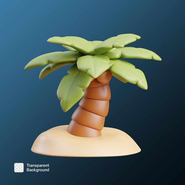 Modèle PNG d'illustration d'été 3D