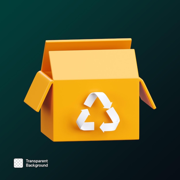 Modèle PNG d'illustration d'icône 3D à recycler