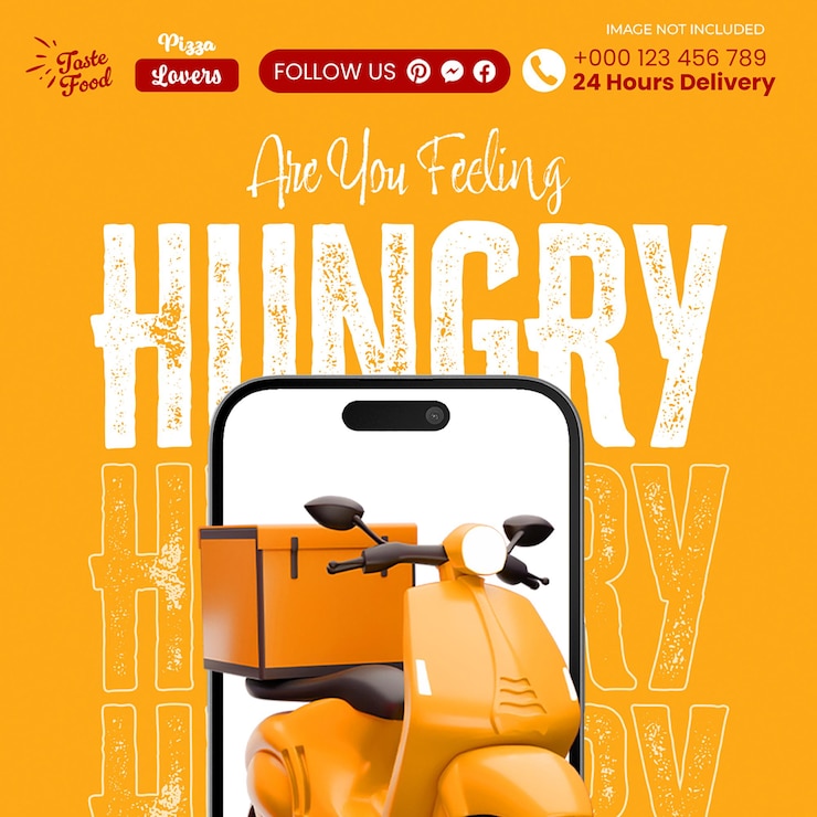 PSD le modèle de poste d'instagram de psd food