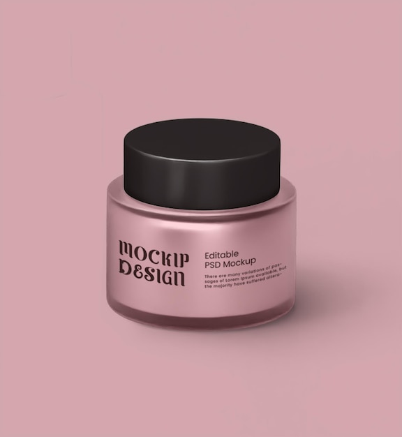 modèle de pot de crème cosmétique