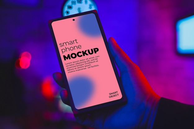 Modèle premium d'objet intelligent pour smartphone PSD