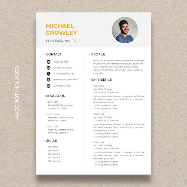 Modèle de programme avec un style minimaliste et moderne