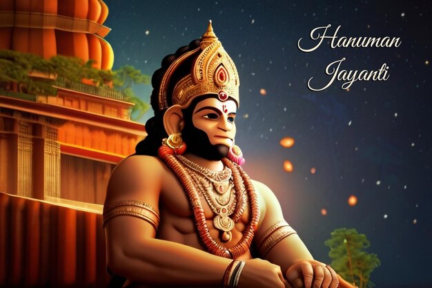 PSD le modèle psd de hanuman jayanti