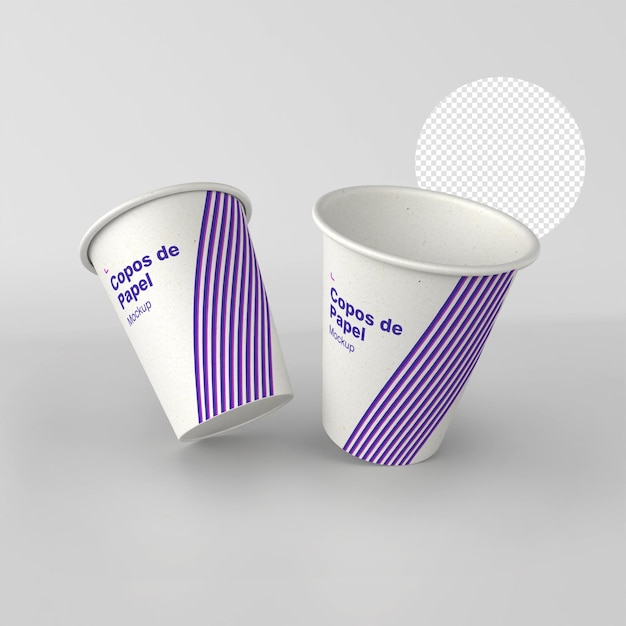 Modèle PSD d'une tasse de café jetable