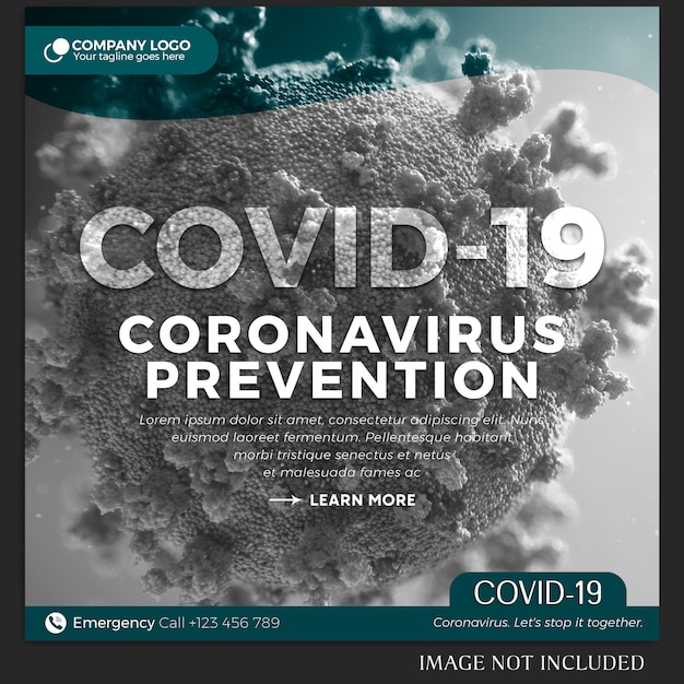 Modèle De Publication Ou De Bannière Instagram De Coronavirus