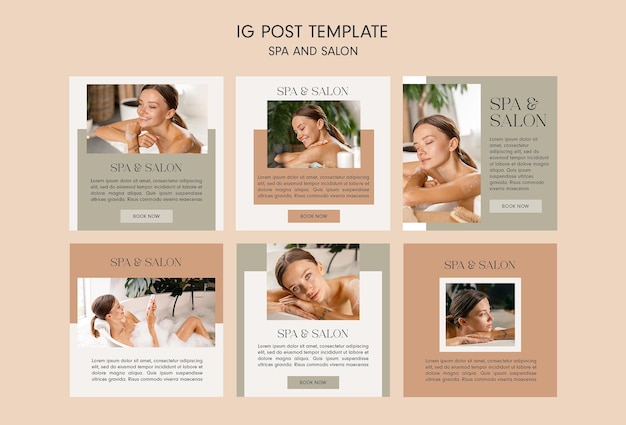 Modèle de publication IG Spa et salon