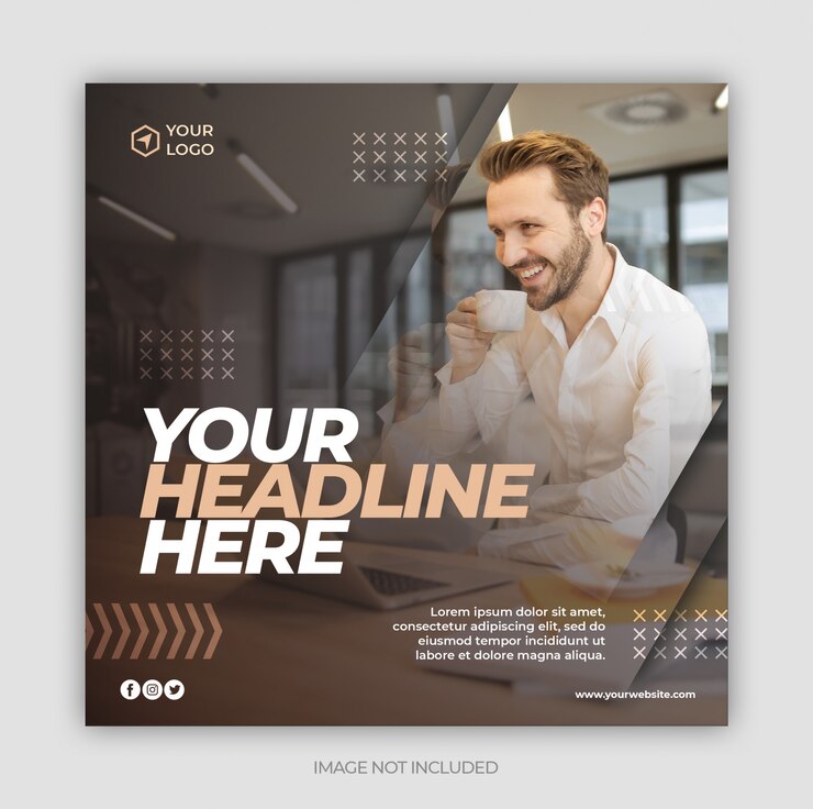 PSD modèle de publication instagram ou flyer carré