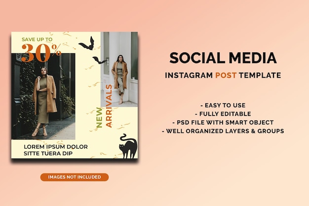 Modèle De Publication Instagram D'halloween Vol 2