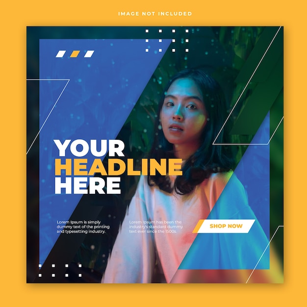 Modèle de publication instagram moderne