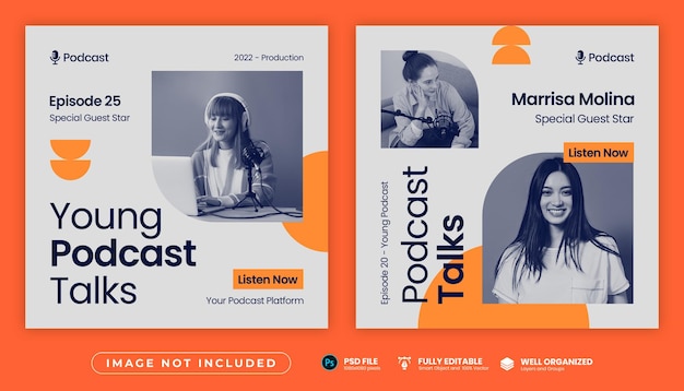 Modèle De Publication Instagram De Podcast