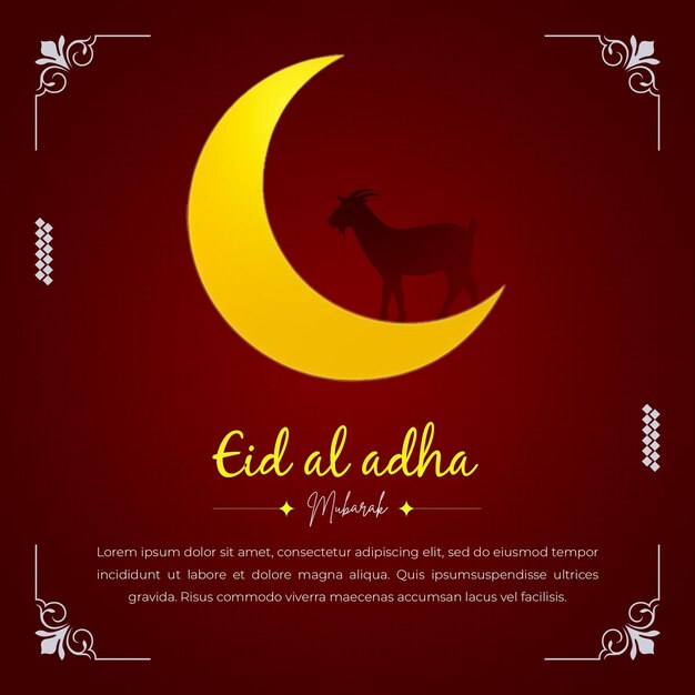 Modèle De Publication Sur Les Médias Sociaux Du Festival Islamique Psd Eid Al Adha