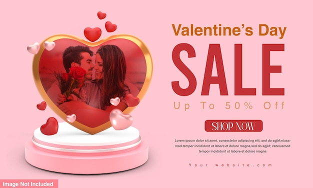 Modèle de publication de vente spéciale Saint Valentin