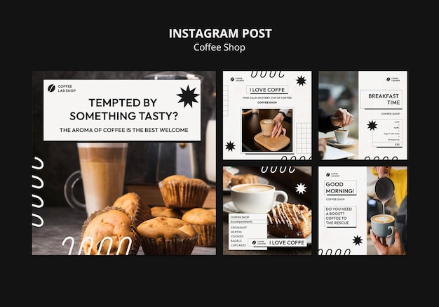 Modèle De Publications Instagram De Café