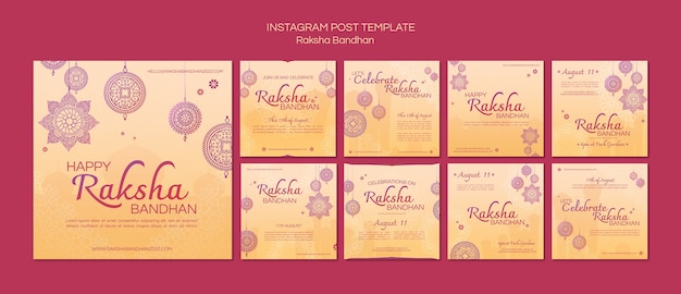 Modèle De Publications Instagram Dégradé Raksha