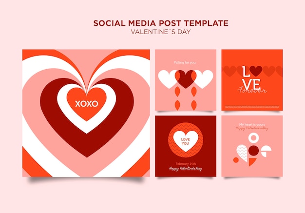 Modèle De Publications Instagram Pour La Saint-valentin