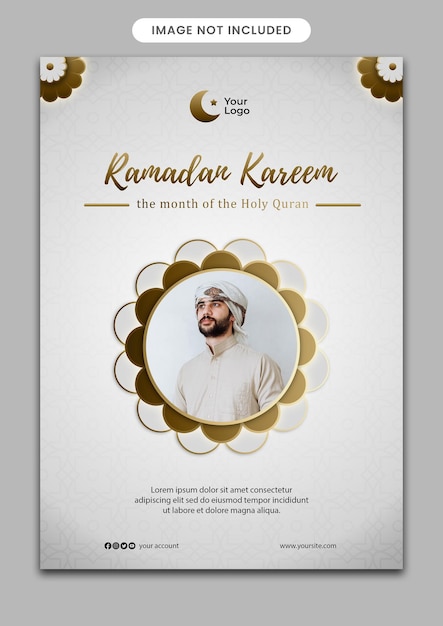 Modèle de ramadan en gradient