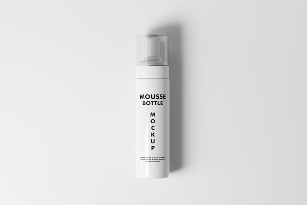 Modèle réaliste d'une bouteille de mousse