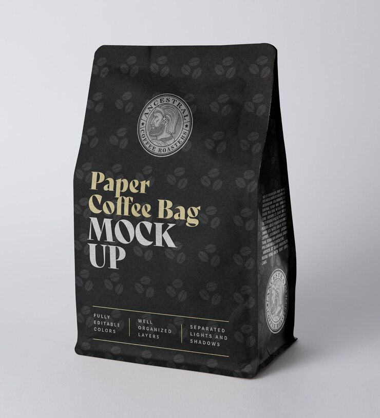 PSD modèle de sac à café