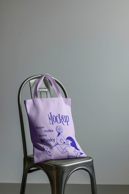 PSD modèle de sac sur chaise