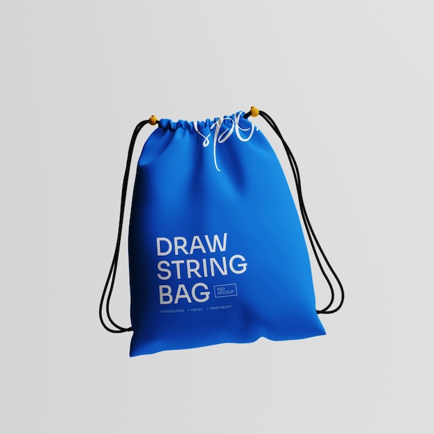 Modèle de sac à cordes flottantes pour l'image de marque