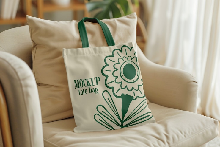 PSD modèle de sac en tissu à l'intérieur