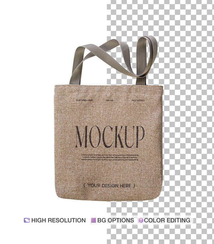 PSD modèle de sac en tissu