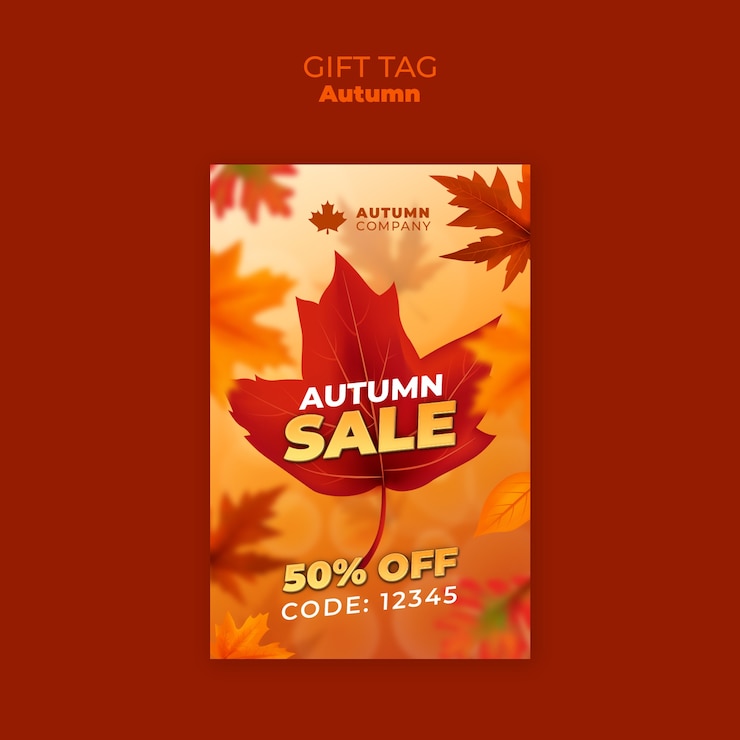 PSD modèle de saison d'automne