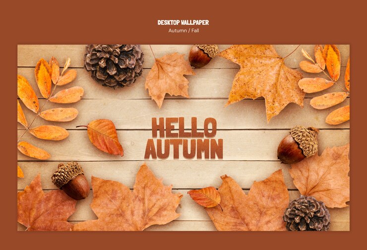 PSD modèle de saison d'automne