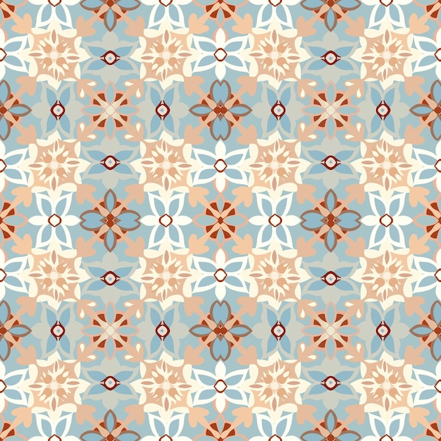 PSD modèle sans couture arabesque pour un design textile unique avec une touche de style marocain