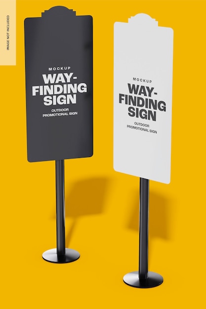Modèle de signalisation d'orientation, en perspective