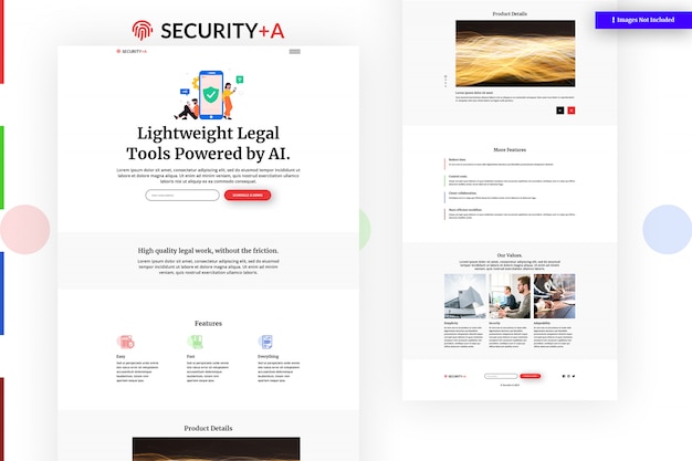 Modèle de site Web de sécurité