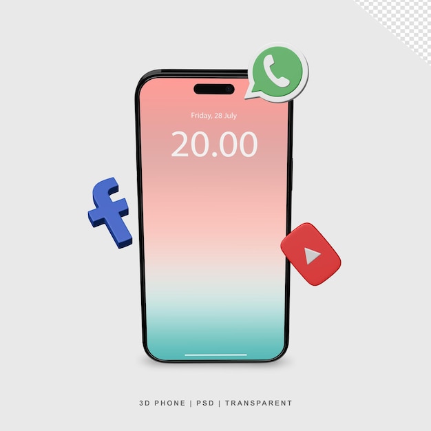 PSD modèle de smartphone