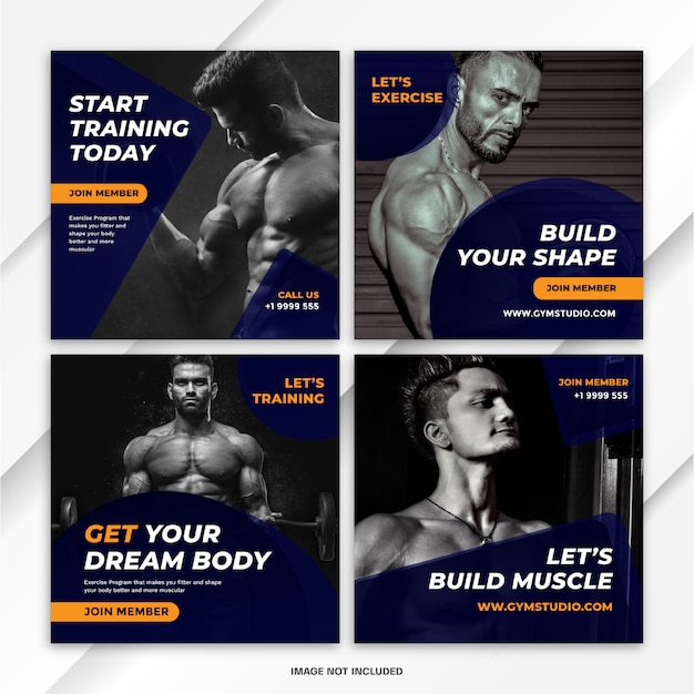 Modèle de sport Bundle Post Instagram Feed