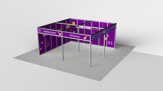 Modèle de stand d'exposition du schéma Shell