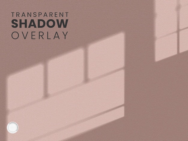 Modèle de superposition d'ombre de fenêtre transparente
