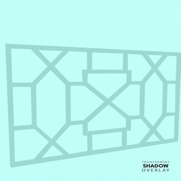 PSD modèle de superposition d'ombre de fenêtre transparente
