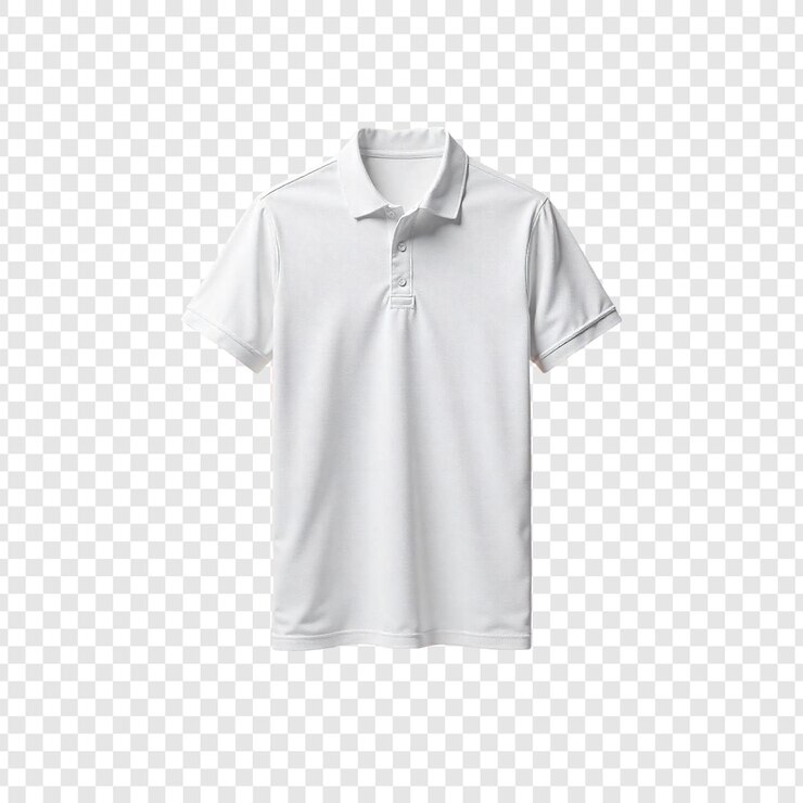 PSD modèle de t-shirt blanc sur fond transparent modèle de conception pour la présentation imprimée et l'emballage
