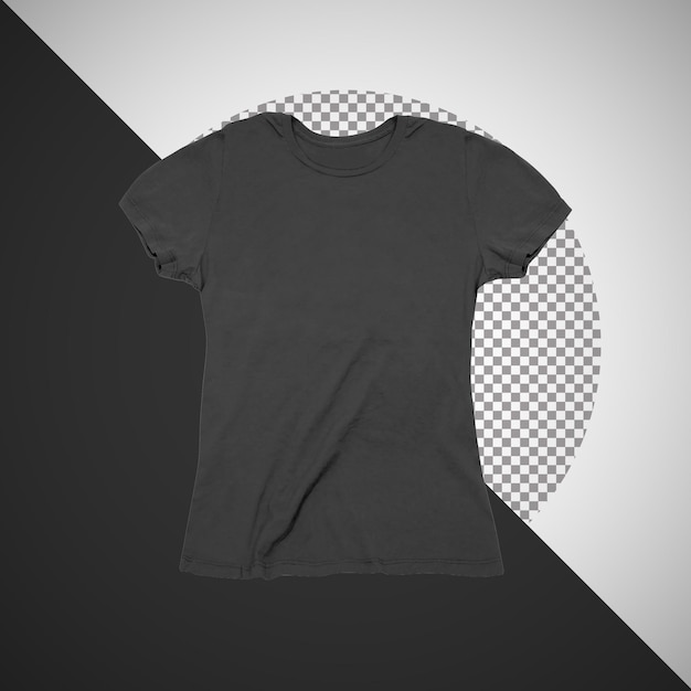 Modèle de t-shirt noir pour femmes