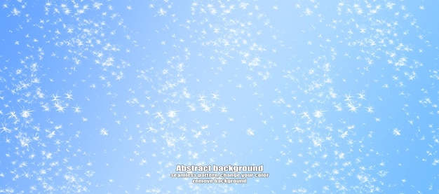 Modèle de texture de flocon de neige abstrait d'hiver avec personnalisation de la couleur et arrière-plan transparent