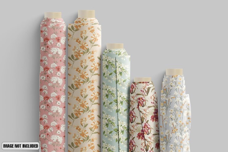 PSD modèle de tissu rolls vue supérieure 2