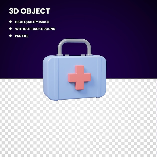 Modèle de trousse de premiers soins 3D