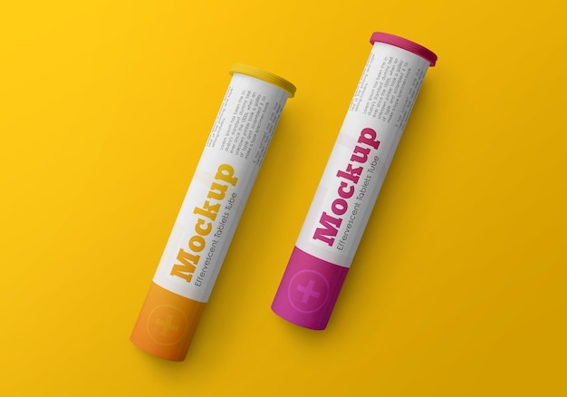 Modèle de tube de comprimés effervescents