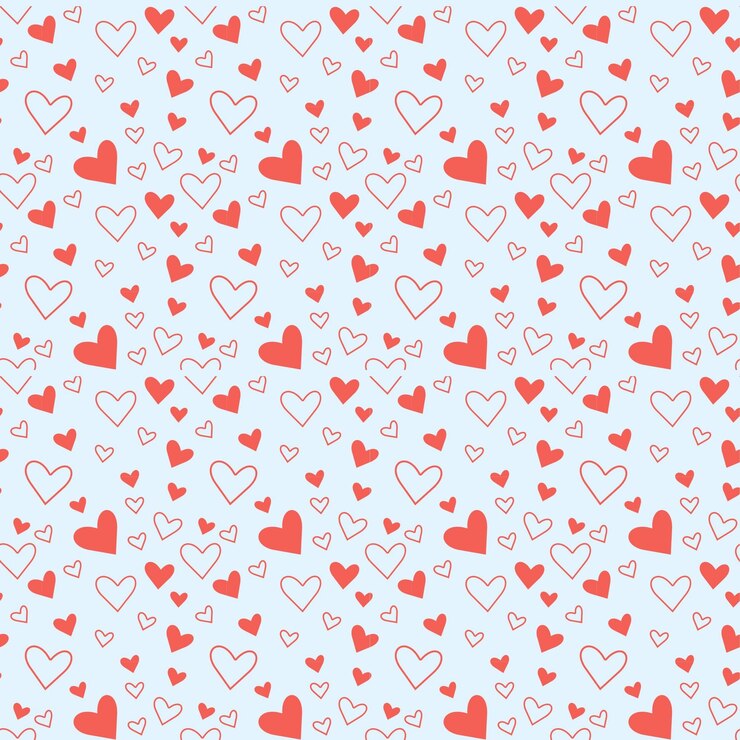 PSD modèle de valentine modèle de jour de la valentine motif de cœur